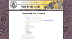 Desktop Screenshot of numismatika-schimandl.cz